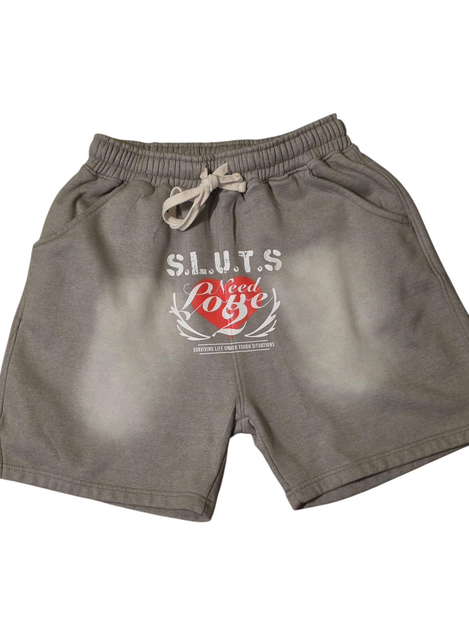 Gray S.L.U.T.S shorts – Retail Junkie Boutique