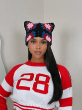 Load image into Gallery viewer, Black/Pink beanie
