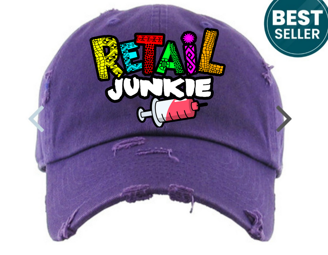 Purple ripped dat hat