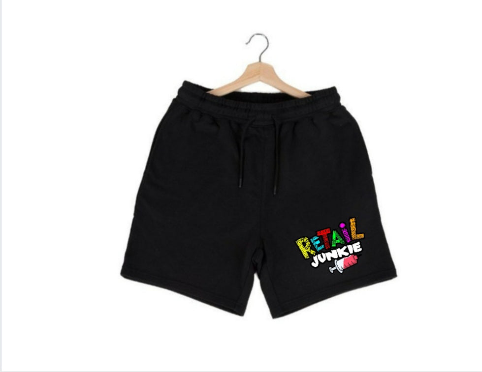 Black knee length shorts