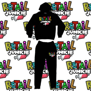 Black Retail Junkie sweatsuit