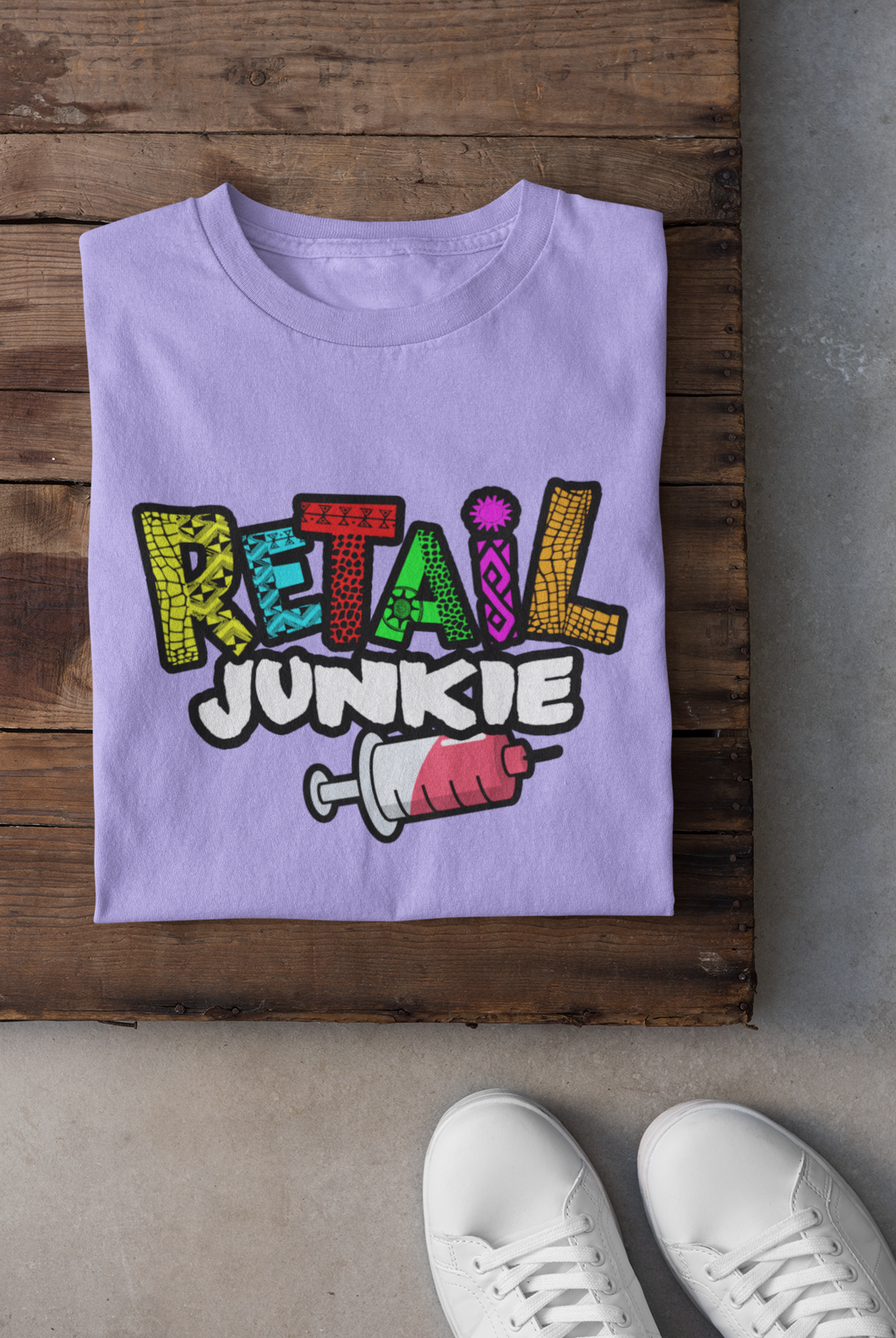 Violet Retail Junkie Shirt